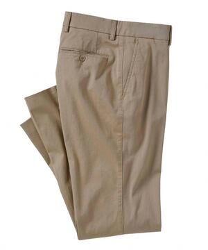 NEW BALLIN men's perma color pima twill pants - atwater modern fit in khaki